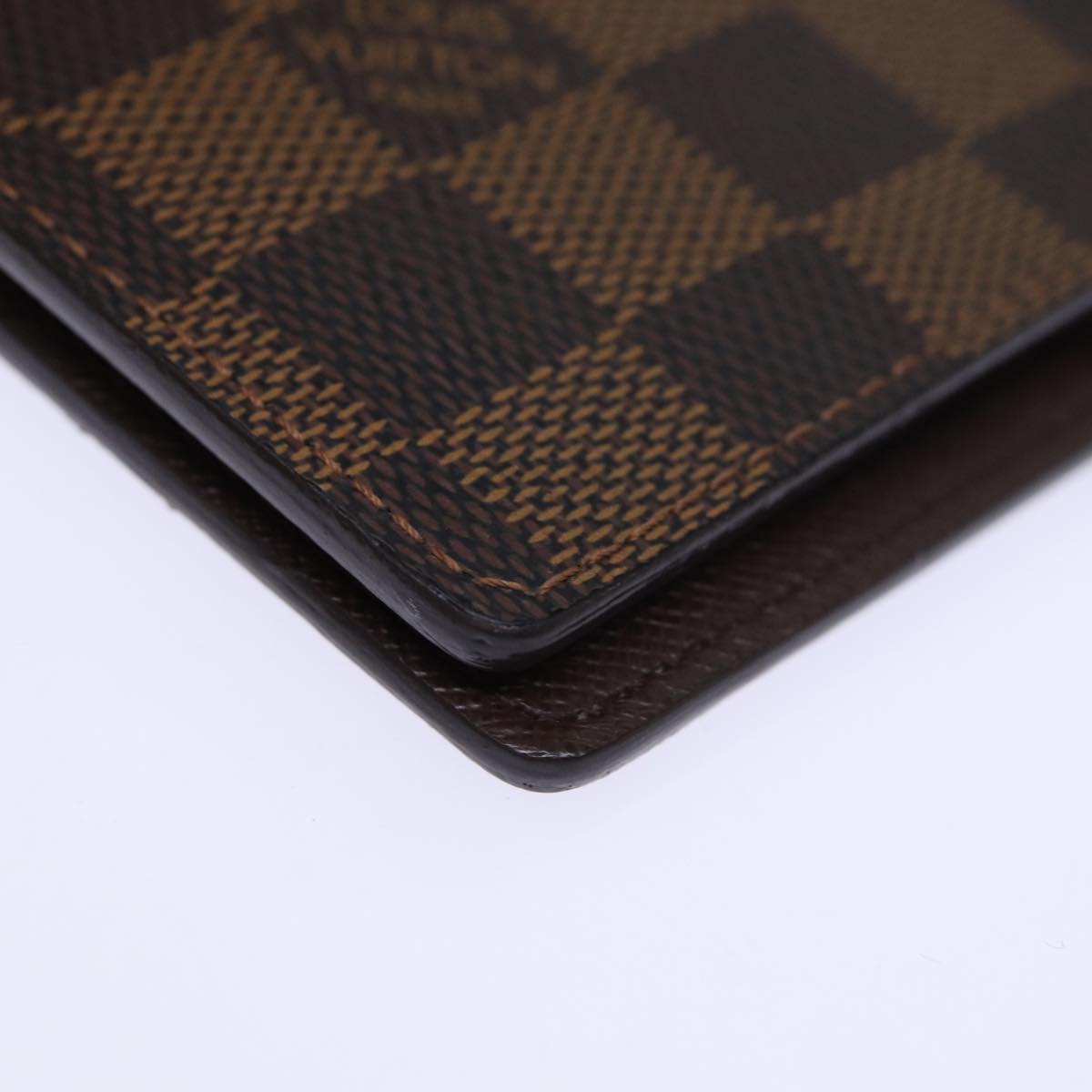 LOUIS VUITTON Damier Ebene Agenda GM Day Planner Cover R20107 LV Auth fm3375A