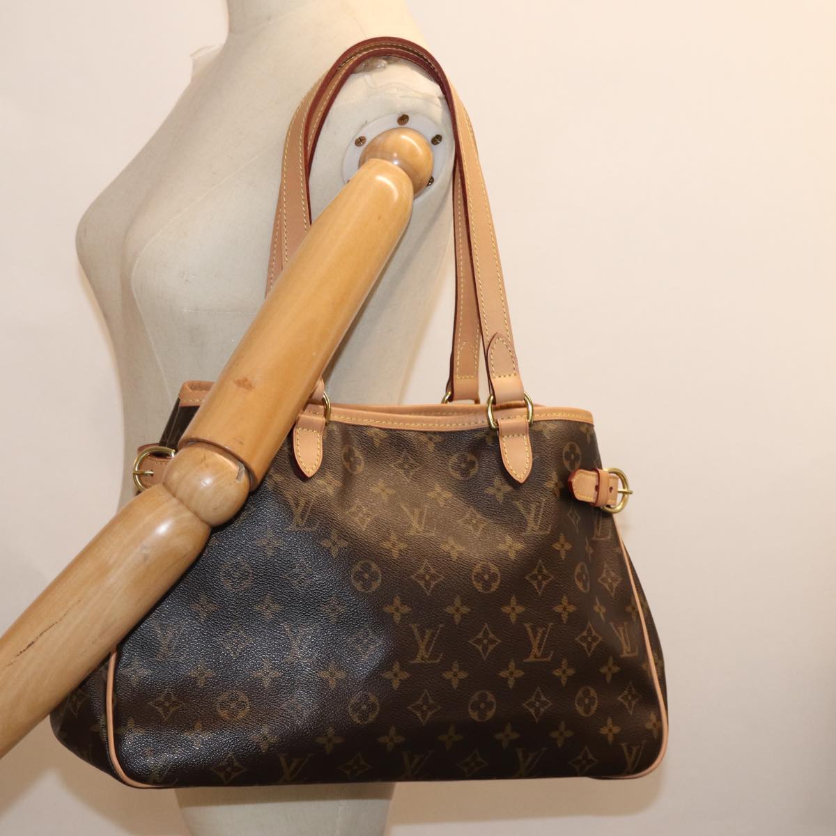 LOUIS VUITTON Monogram Batignolles Horizontal Tote Bag M51154 LV Auth fm3380