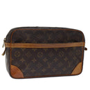 LOUIS VUITTON Monogram Compiegne 28 Clutch Bag M51845 LV Auth fm3381-1