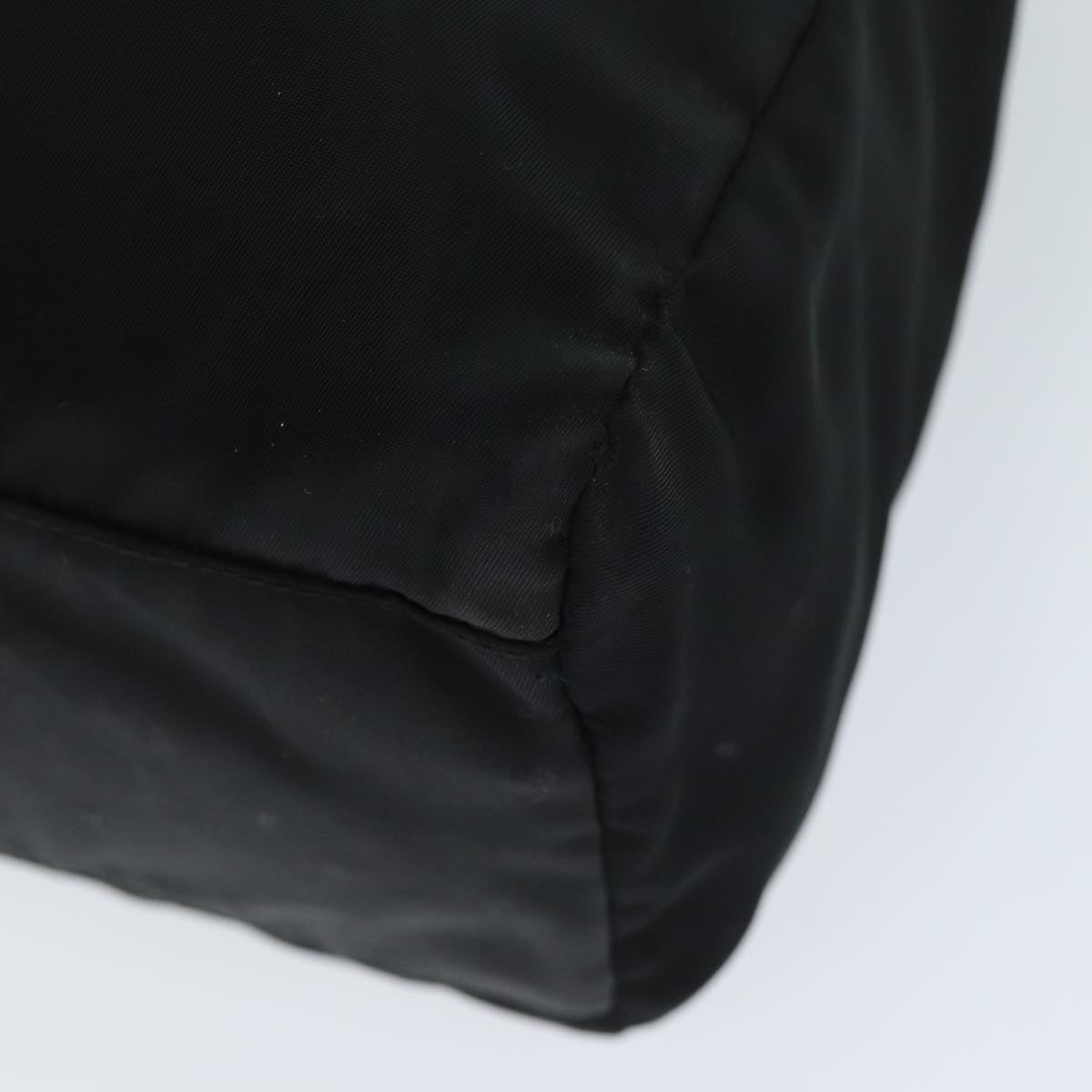 PRADA Tote Bag Nylon Black Auth fm3384