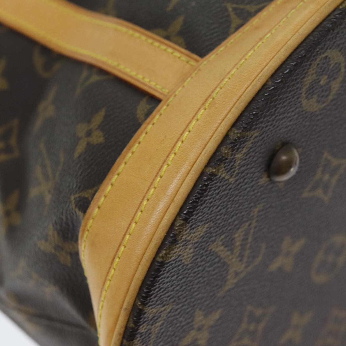 LOUIS VUITTON Monogram Bucket GM Shoulder Bag M42236 LV Auth fm3392