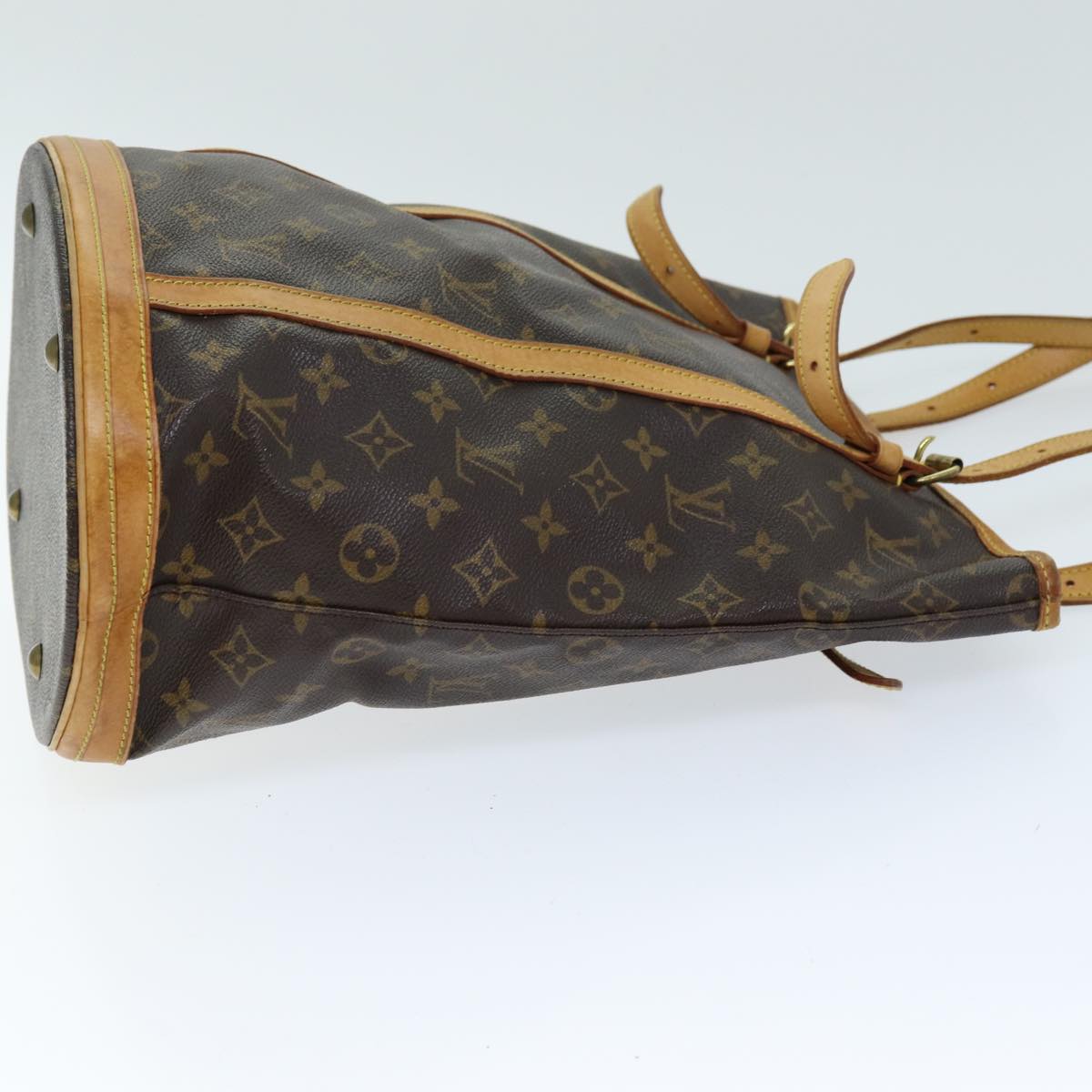 LOUIS VUITTON Monogram Bucket GM Shoulder Bag M42236 LV Auth fm3393