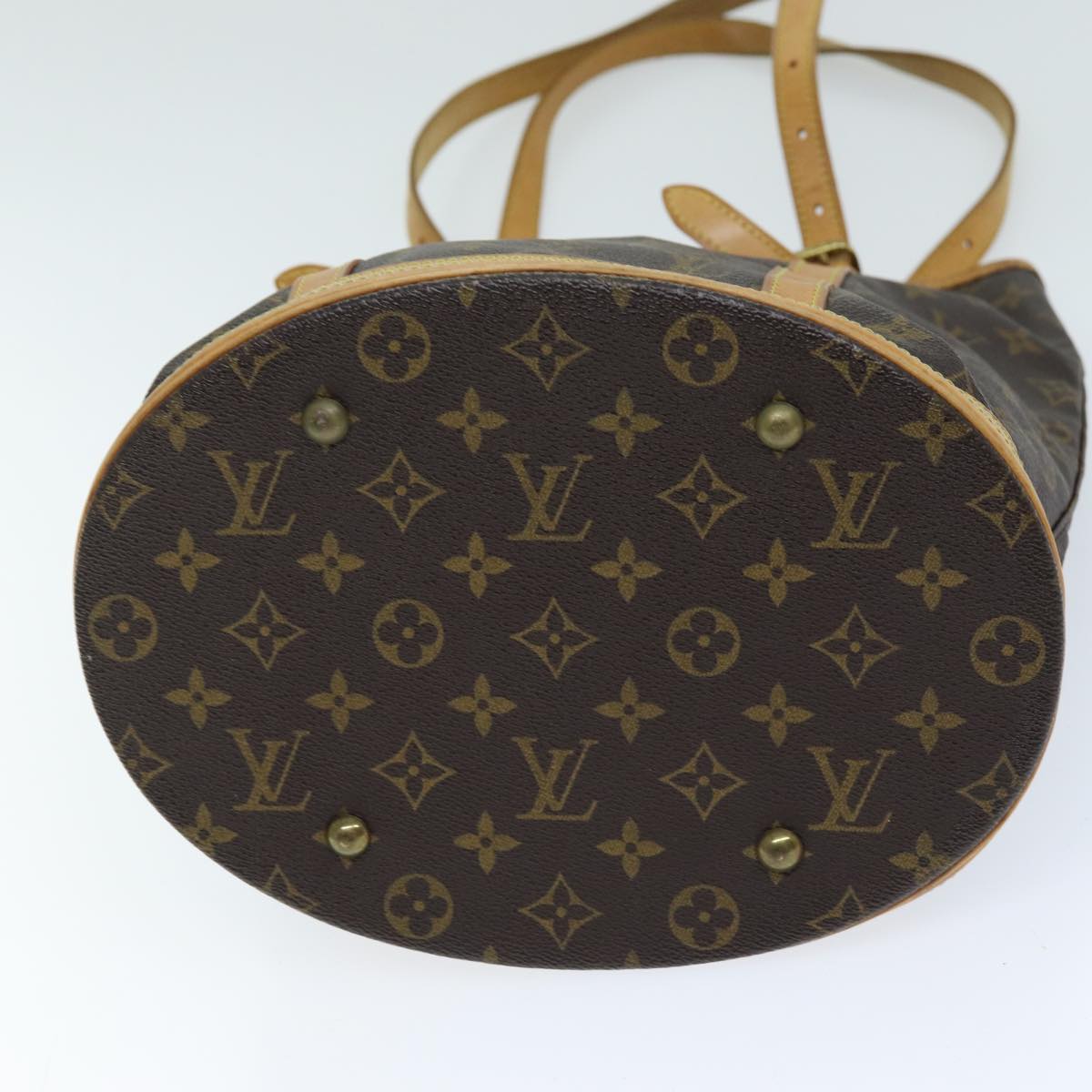 LOUIS VUITTON Monogram Bucket GM Shoulder Bag M42236 LV Auth fm3393