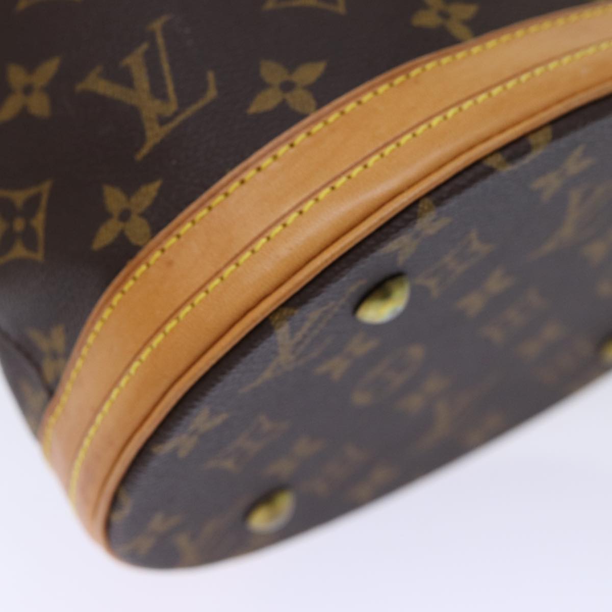 LOUIS VUITTON Monogram Bucket PM Shoulder Bag M42238 LV Auth fm3394