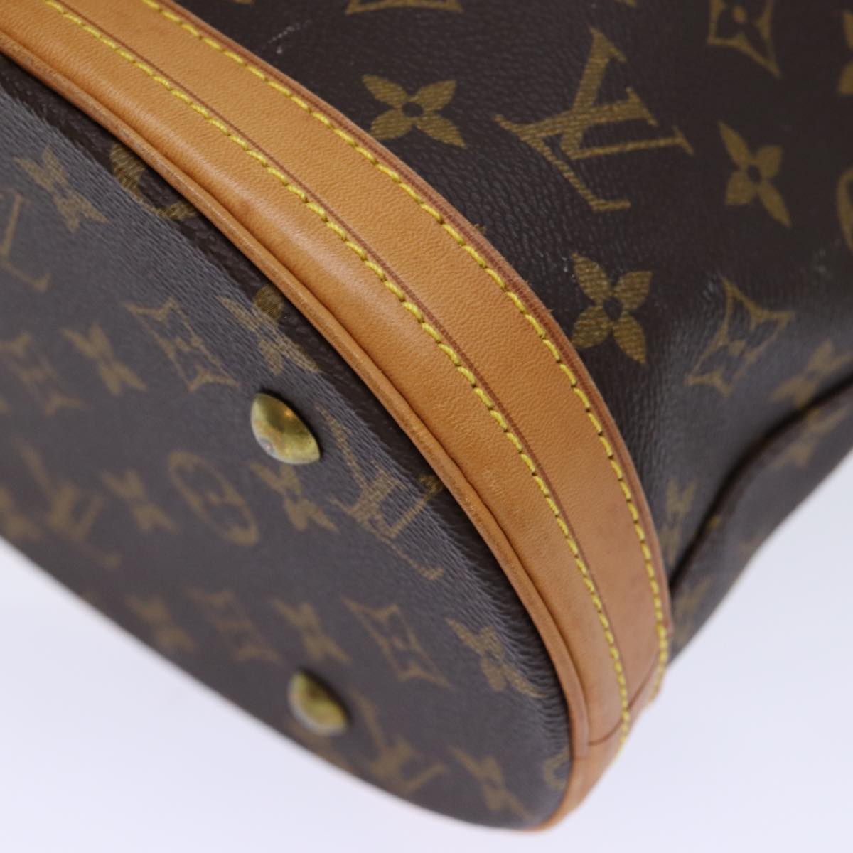 LOUIS VUITTON Monogram Bucket PM Shoulder Bag M42238 LV Auth fm3394