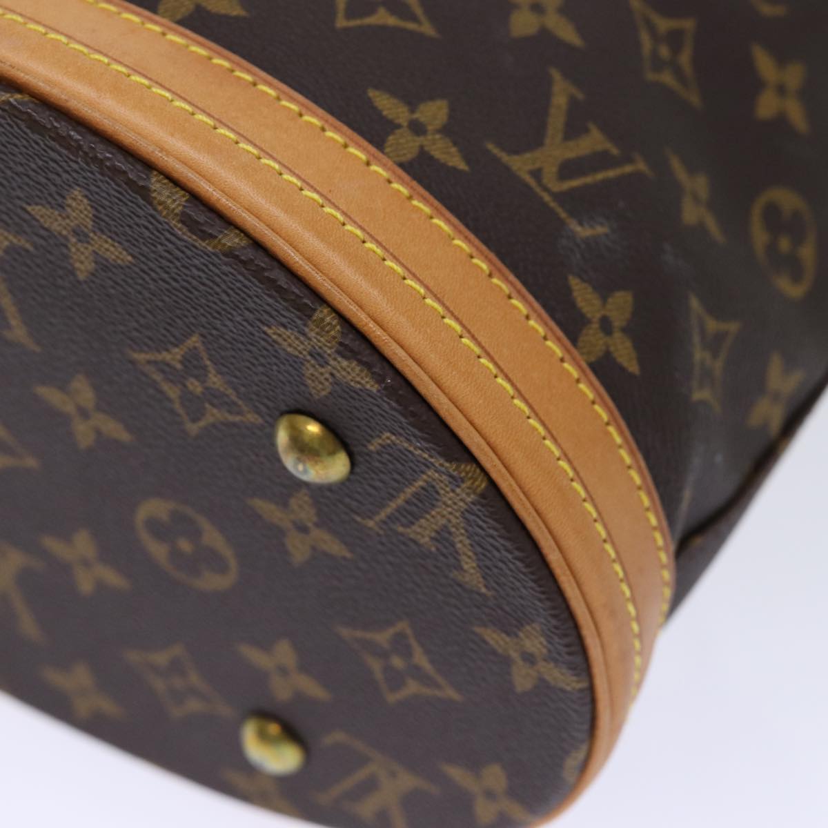 LOUIS VUITTON Monogram Bucket PM Shoulder Bag M42238 LV Auth fm3394