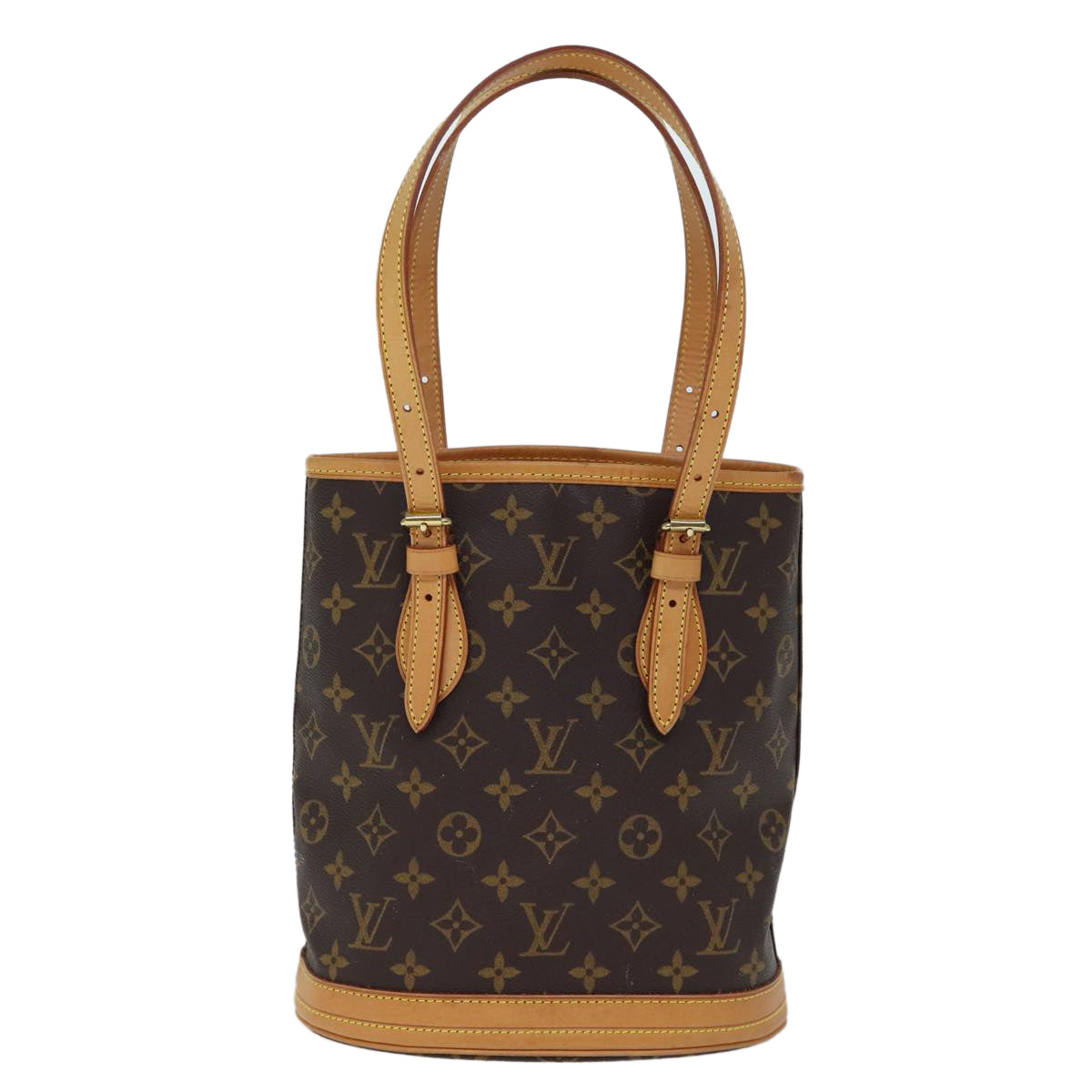 LOUIS VUITTON Monogram Bucket PM Shoulder Bag M42238 LV Auth fm3394