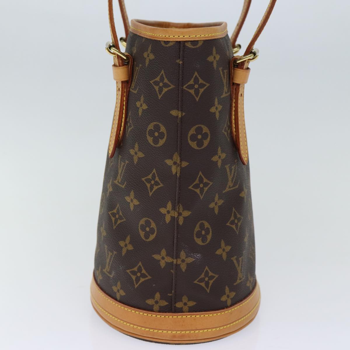 LOUIS VUITTON Monogram Bucket PM Shoulder Bag M42238 LV Auth fm3394