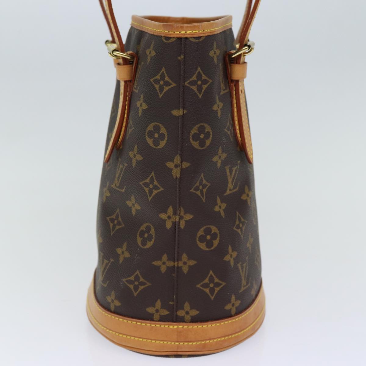 LOUIS VUITTON Monogram Bucket PM Shoulder Bag M42238 LV Auth fm3394