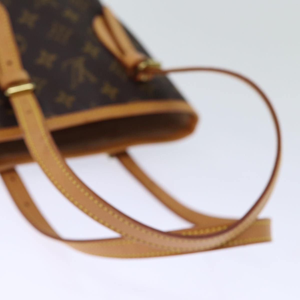 LOUIS VUITTON Monogram Bucket PM Shoulder Bag M42238 LV Auth fm3394