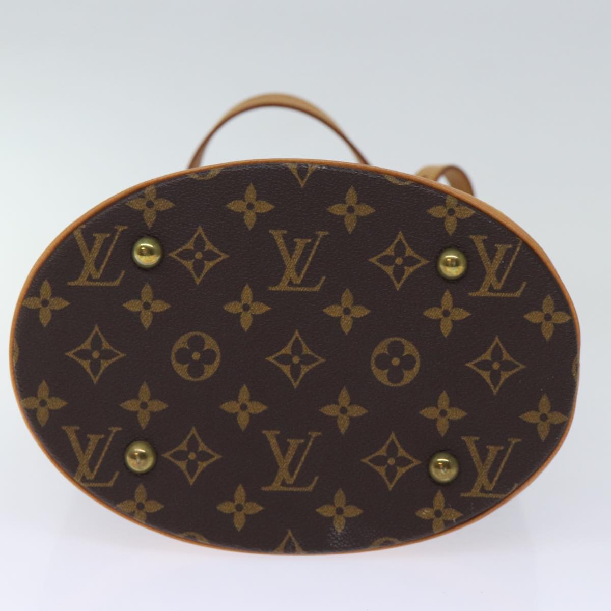 LOUIS VUITTON Monogram Bucket PM Shoulder Bag M42238 LV Auth fm3394