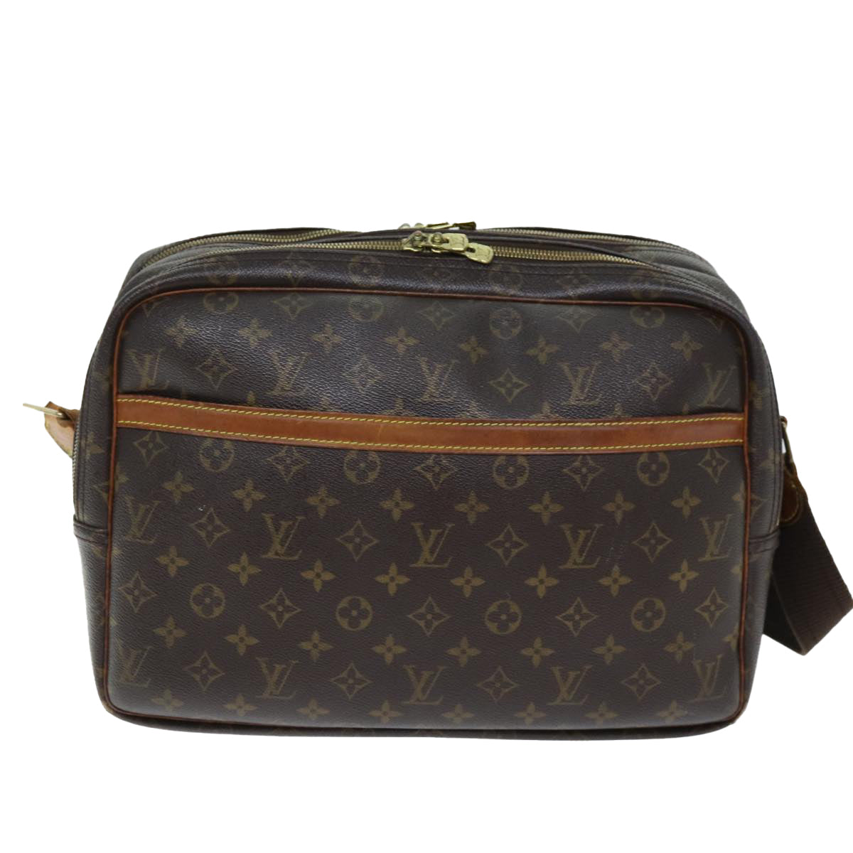 LOUIS VUITTON Monogram Reporter GM Shoulder Bag M45252 LV Auth fm3400