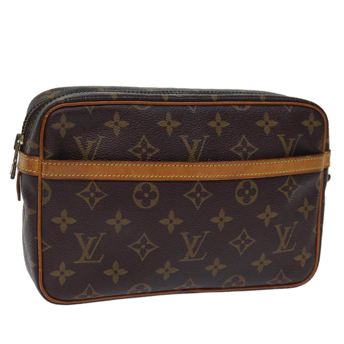 LOUIS VUITTON Monogram Compiegne 23 Clutch Bag M51847 LV Auth fm3401