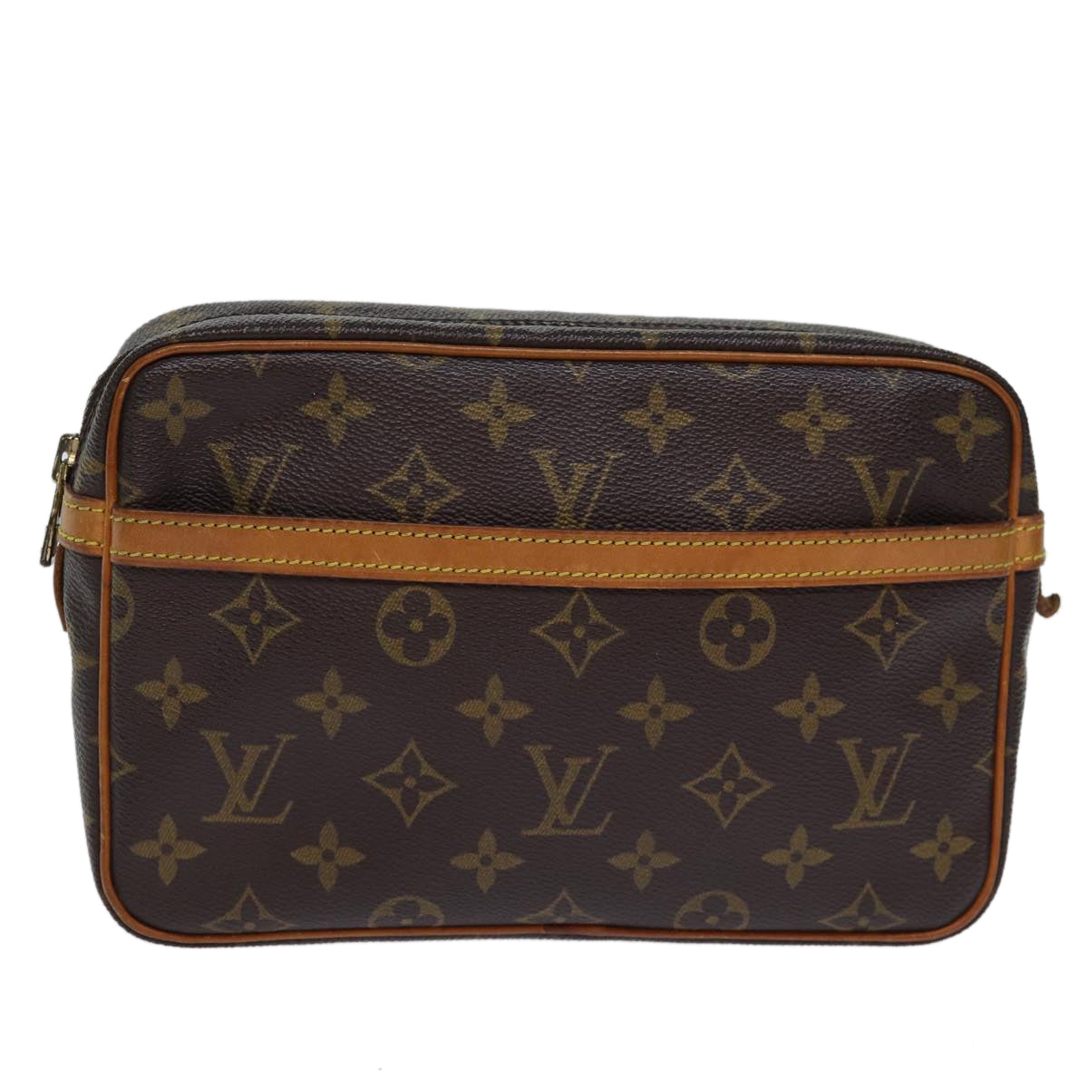 LOUIS VUITTON Monogram Compiegne 23 Clutch Bag M51847 LV Auth fm3401