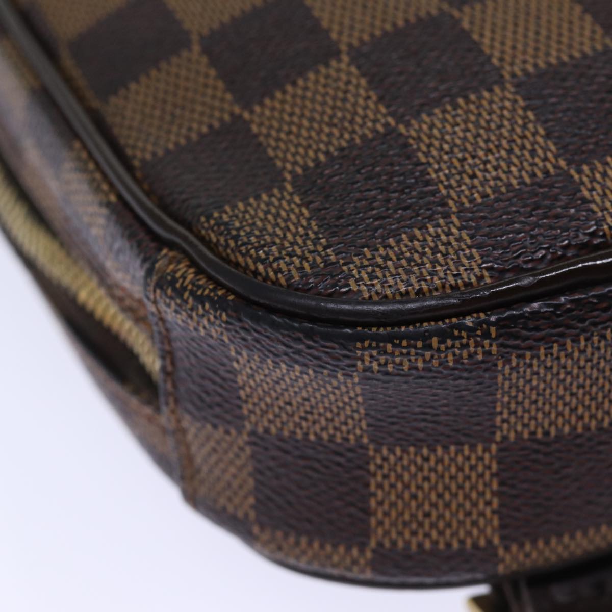 LOUIS VUITTON Damier Ebene Pochette Gange Shoulder Bag N48048 LV Auth fm3403