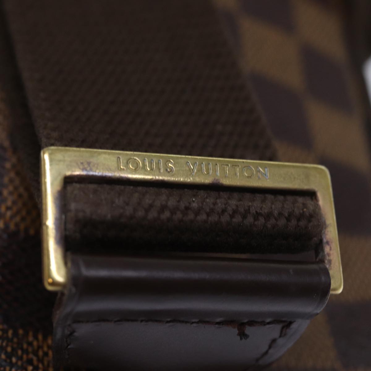 LOUIS VUITTON Damier Ebene Pochette Gange Shoulder Bag N48048 LV Auth fm3403