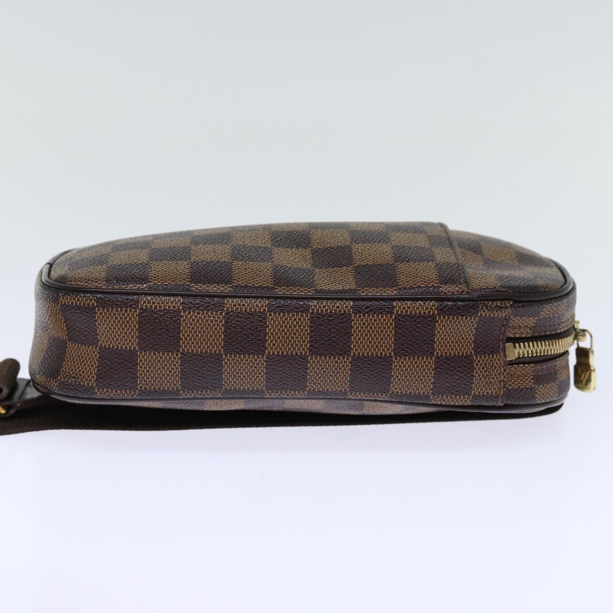 LOUIS VUITTON Damier Ebene Pochette Gange Shoulder Bag N48048 LV Auth fm3403