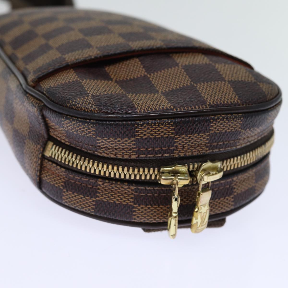 LOUIS VUITTON Damier Ebene Pochette Gange Shoulder Bag N48048 LV Auth fm3403