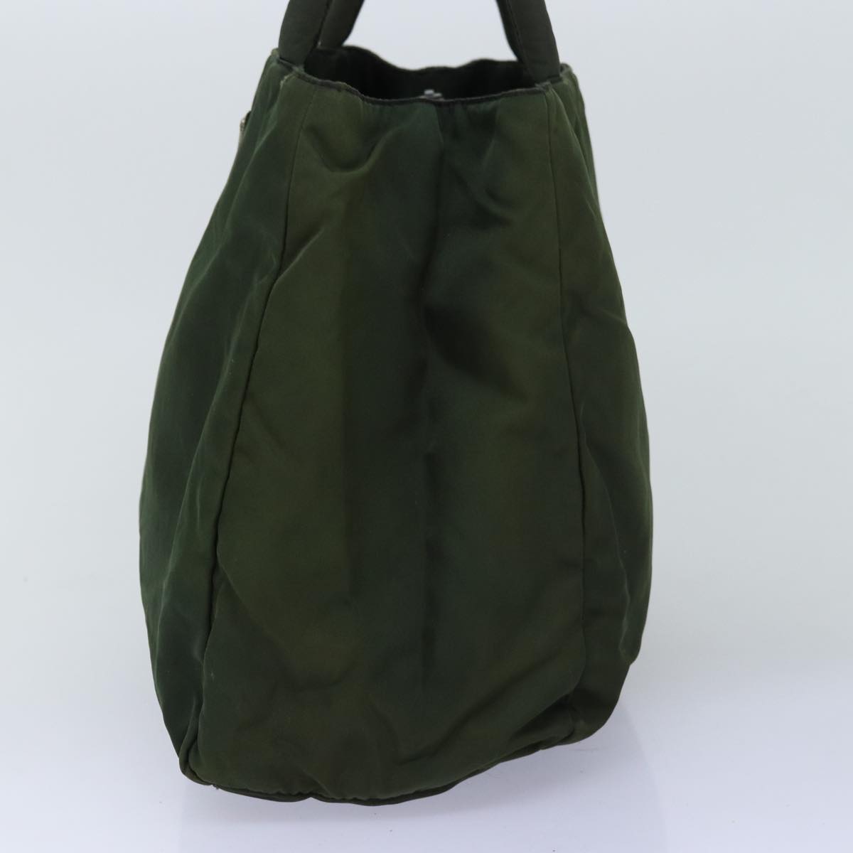 PRADA Hand Bag Nylon Green Auth fm3425