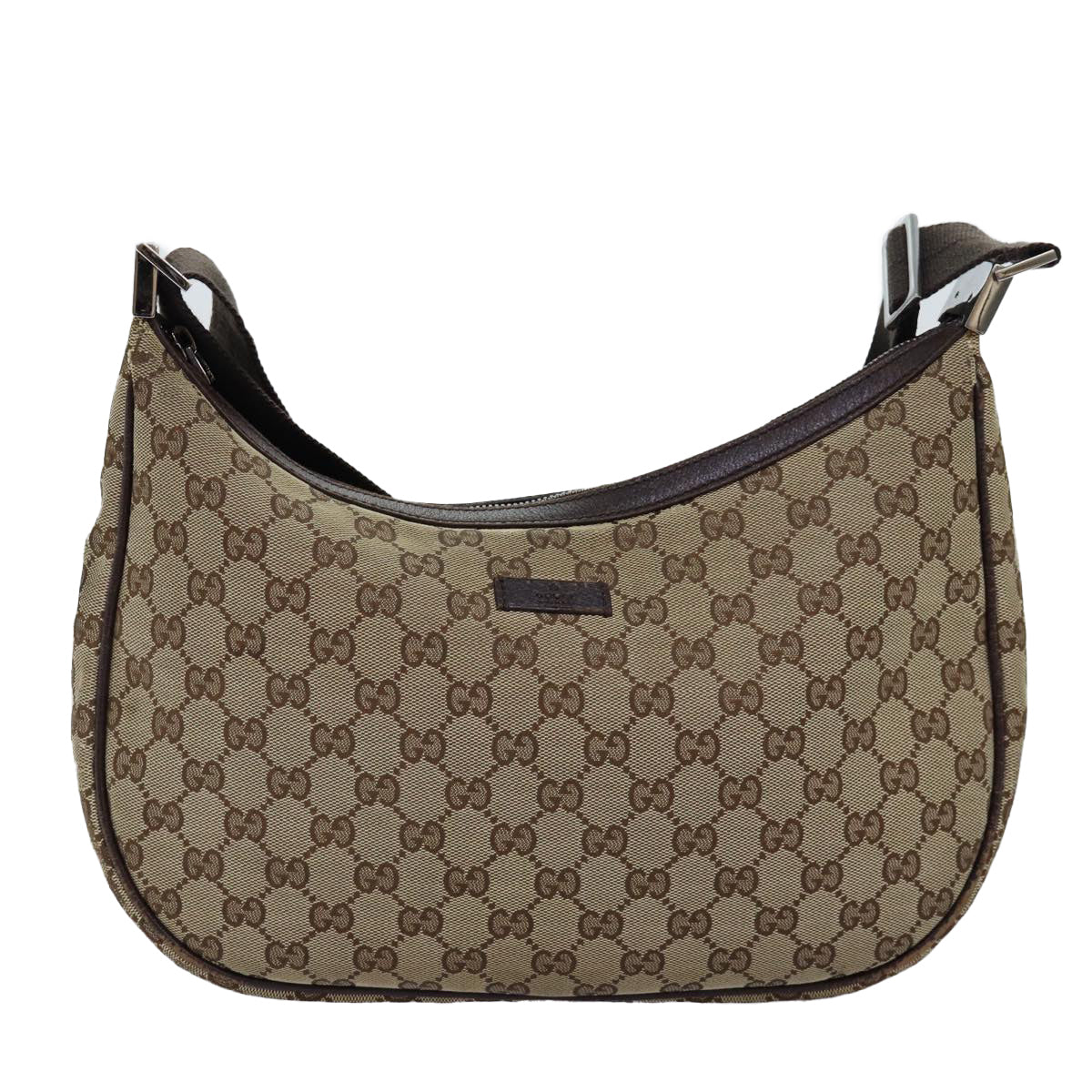 GUCCI GG Canvas Shoulder Bag Beige 122790 Auth fm3429 - 0