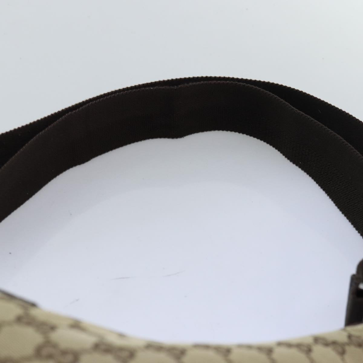 GUCCI GG Canvas Shoulder Bag Beige 122790 Auth fm3429