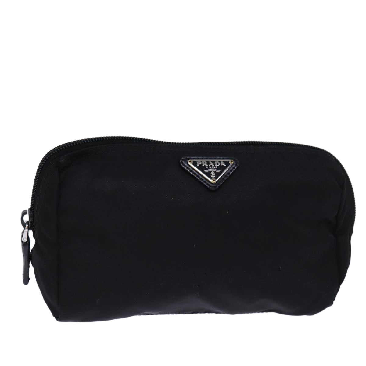 PRADA Pouch Nylon Black Auth fm3434