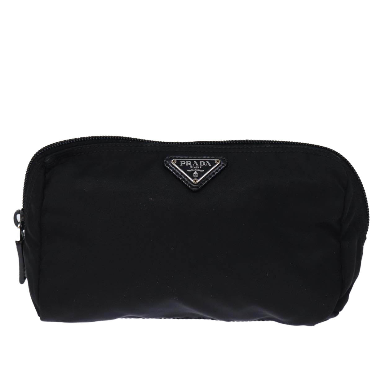 PRADA Pouch Nylon Black Auth fm3434