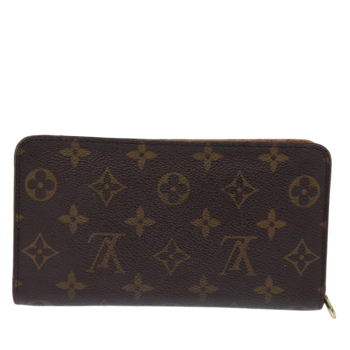 LOUIS VUITTON Monogram Porte Monnaie Zip Long Wallet M61727 LV Auth fm3443 - 0