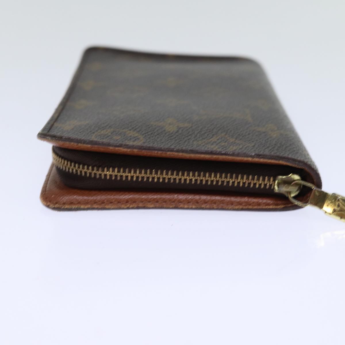 LOUIS VUITTON Monogram Porte Monnaie Zip Long Wallet M61727 LV Auth fm3443