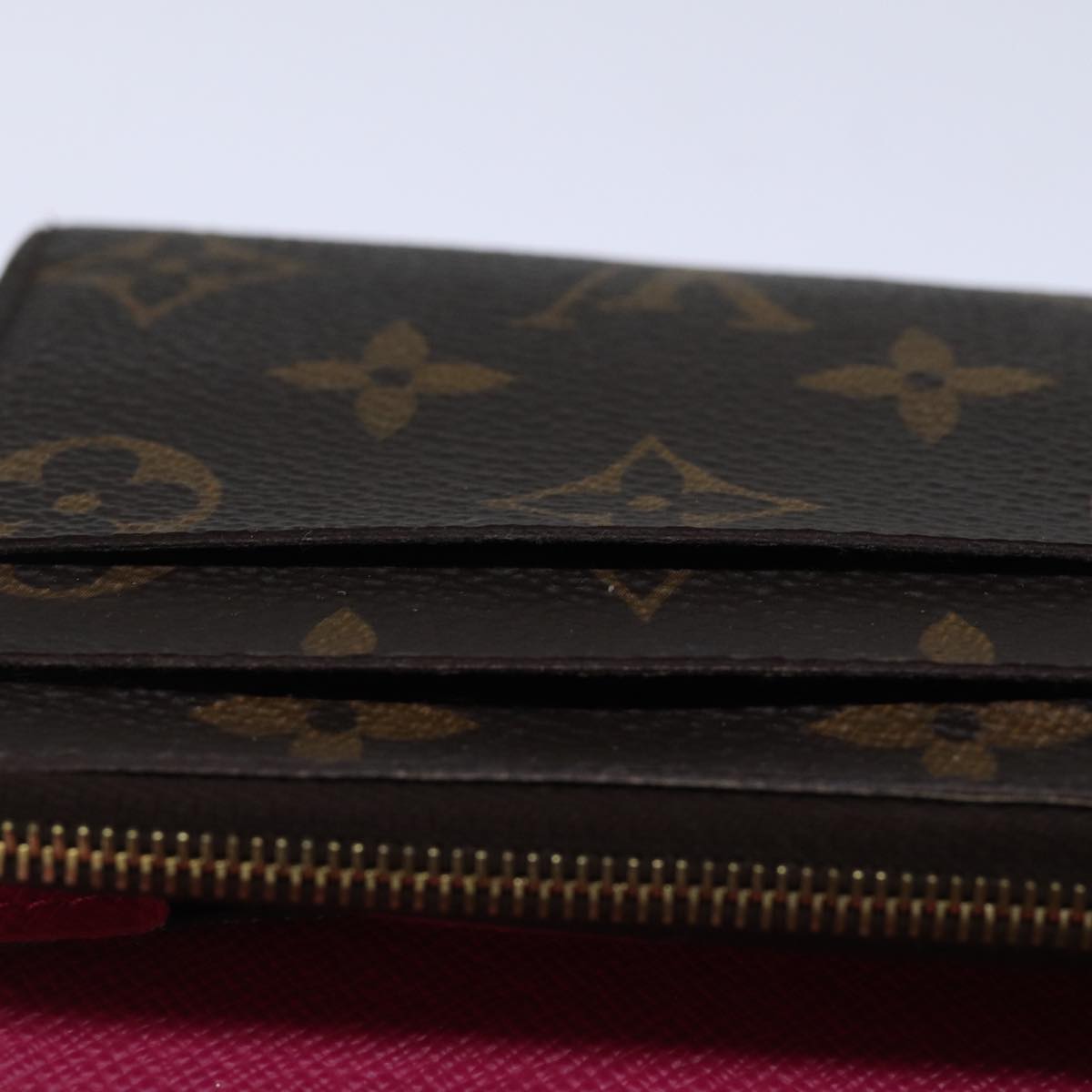 LOUIS VUITTON Monogram Portefeuille Emilie Wallet Pink M60697 LV Auth fm3444