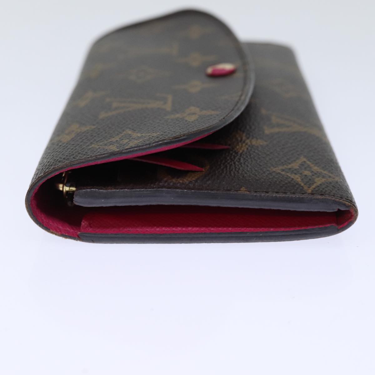 LOUIS VUITTON Monogram Portefeuille Emilie Wallet Pink M60697 LV Auth fm3444