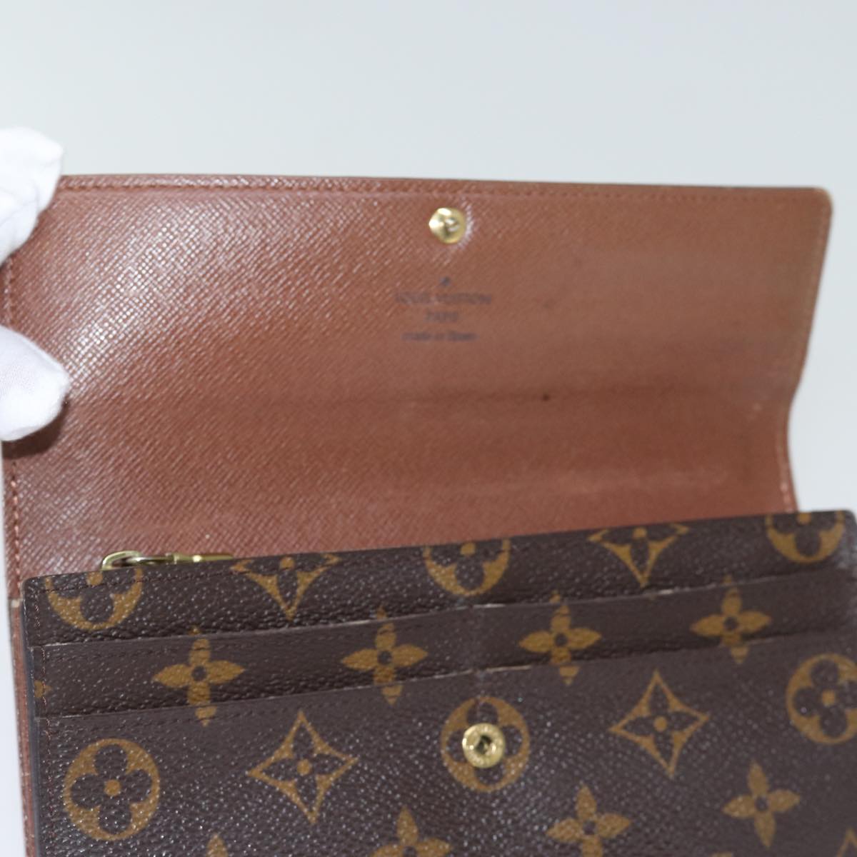 LOUIS VUITTON Monogram Portefeuille Sarah Long Wallet M60531 LV Auth fm3445