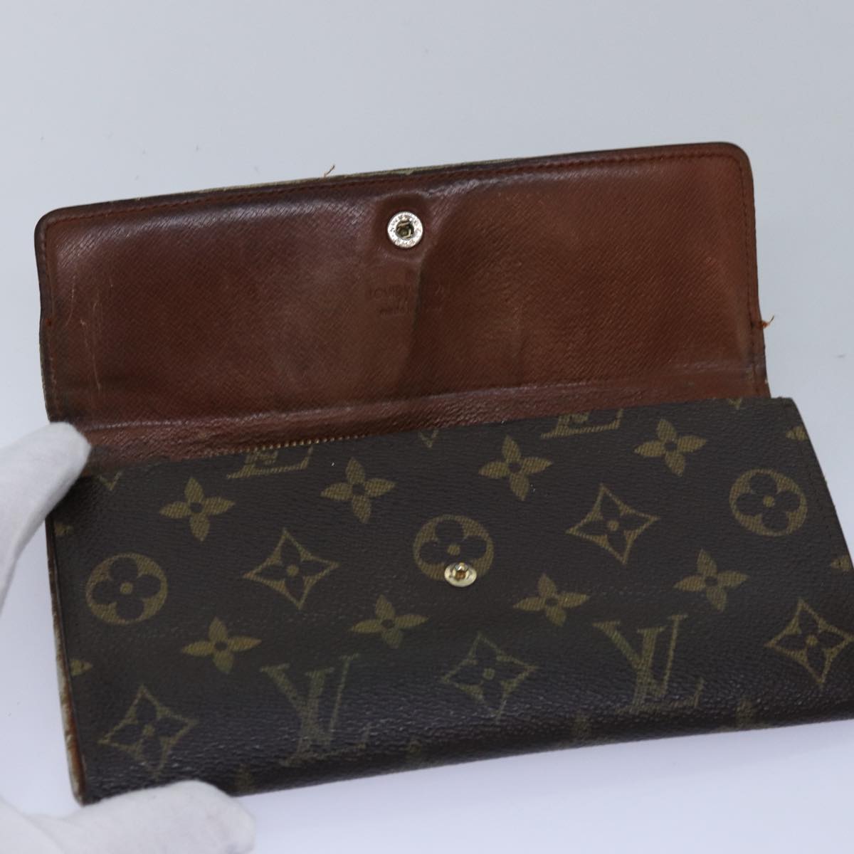 LOUIS VUITTON Monogram Long Wallet 4Set LV Auth fm3450