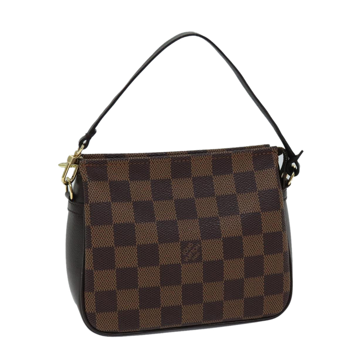 LOUIS VUITTON Damier Ebene Trousse Make Up Pouch N51982 LV Auth fm3456