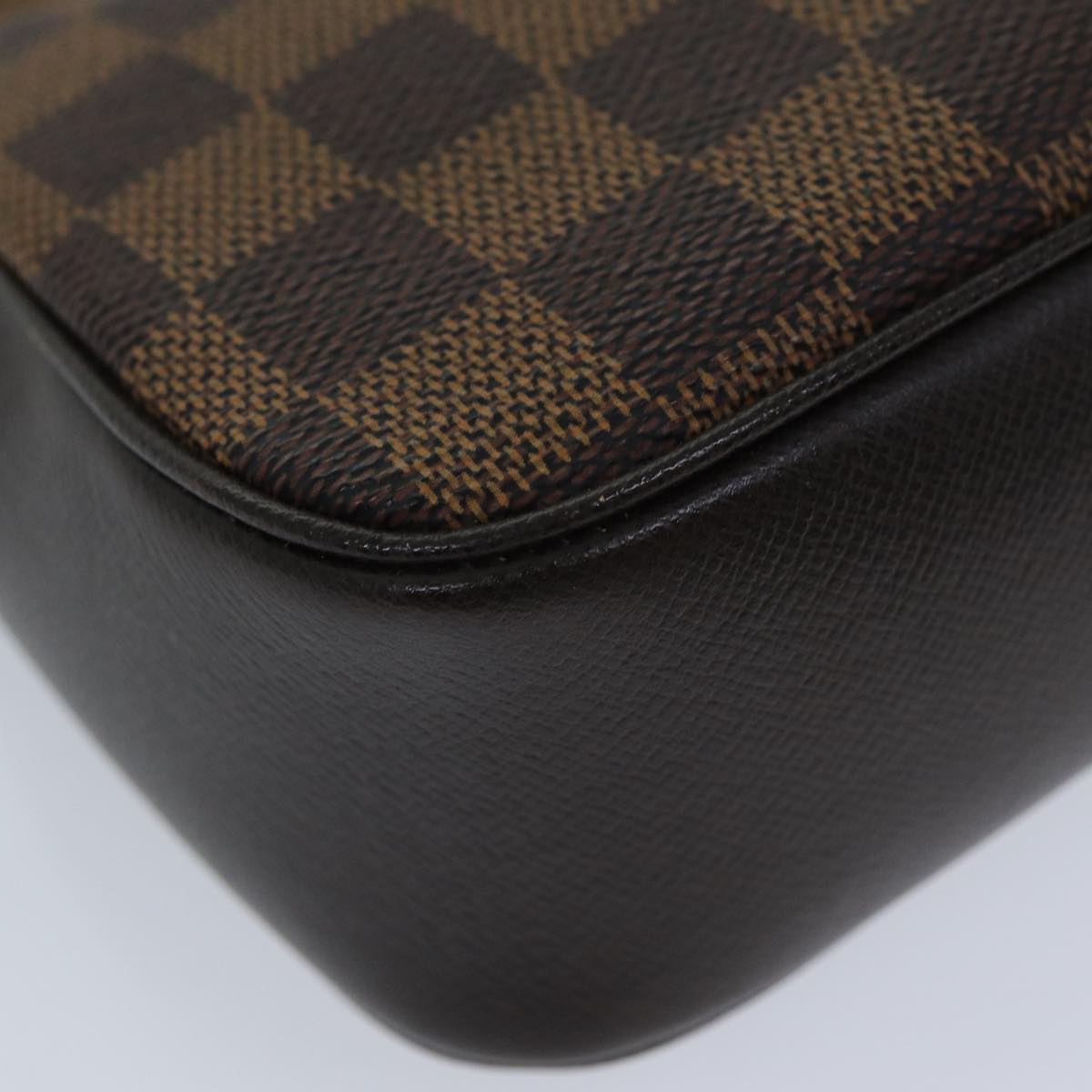 LOUIS VUITTON Damier Ebene Trousse Make Up Pouch N51982 LV Auth fm3456