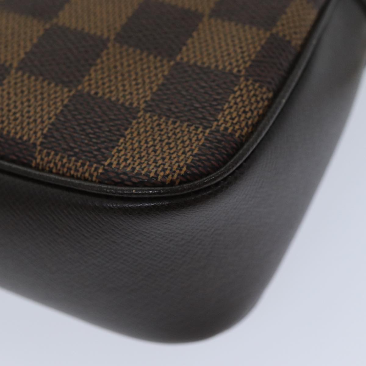 LOUIS VUITTON Damier Ebene Trousse Make Up Pouch N51982 LV Auth fm3456