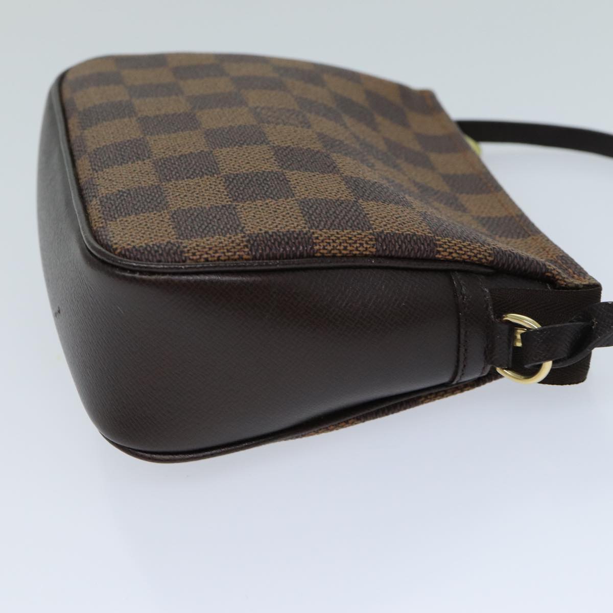 LOUIS VUITTON Damier Ebene Trousse Make Up Pouch N51982 LV Auth fm3456