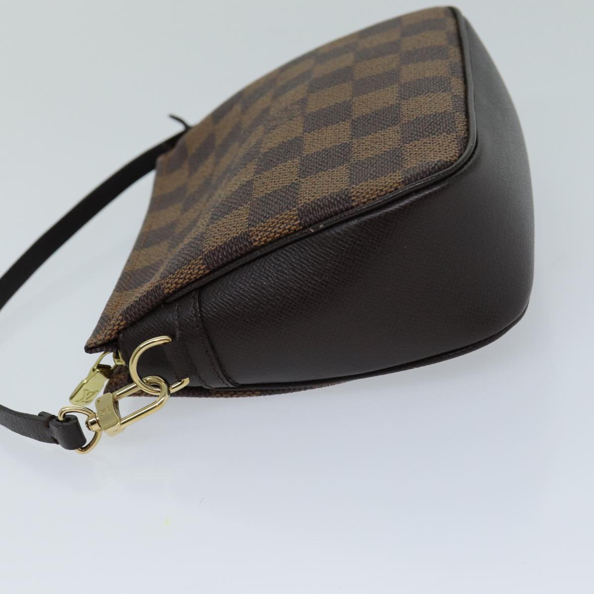 LOUIS VUITTON Damier Ebene Trousse Make Up Pouch N51982 LV Auth fm3456