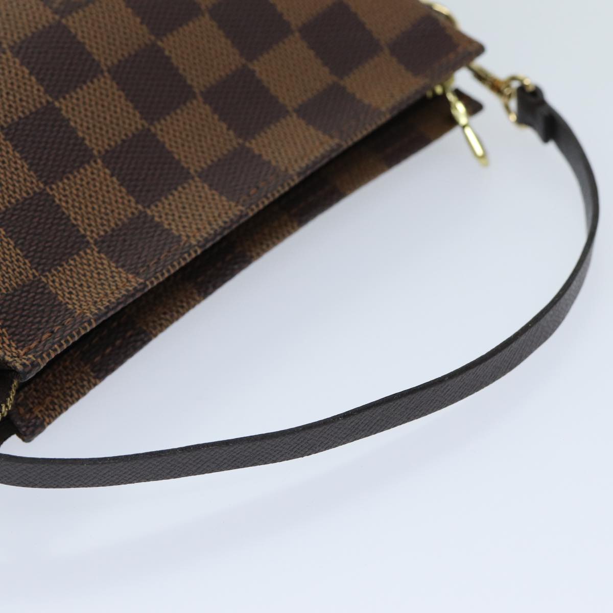 LOUIS VUITTON Damier Ebene Trousse Make Up Pouch N51982 LV Auth fm3456