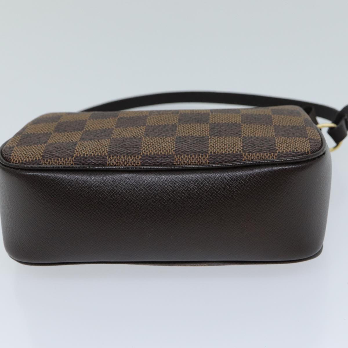 LOUIS VUITTON Damier Ebene Trousse Make Up Pouch N51982 LV Auth fm3456