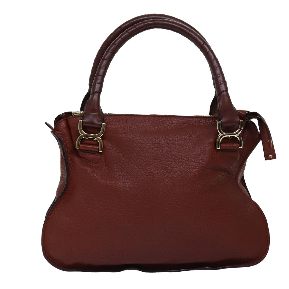 Chloe Mercy Shoulder Bag Leather 2way Brown Auth fm3462 - 0