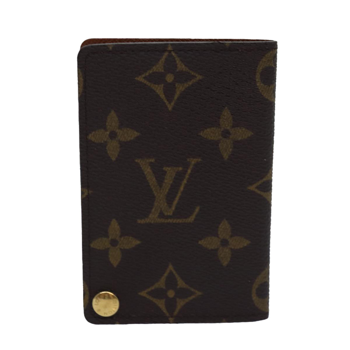 LOUIS VUITTON Monogram Porte Cartes Credit Pression Case M60937 LV Auth fm3474 - 0