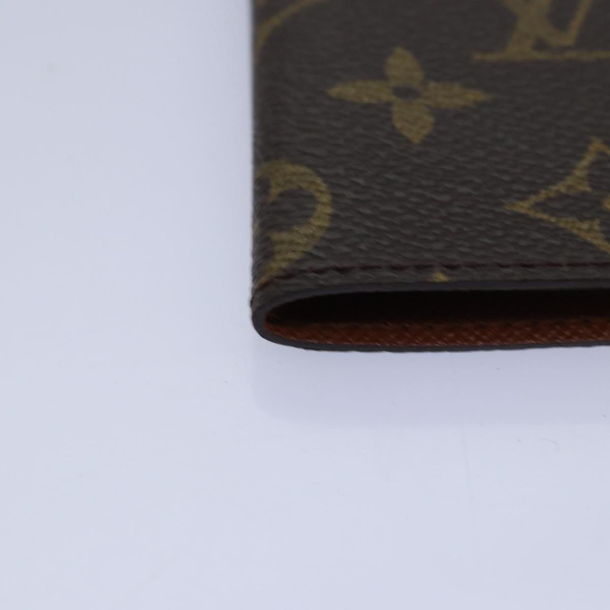 LOUIS VUITTON Monogram Porte Cartes Credit Pression Case M60937 LV Auth fm3474