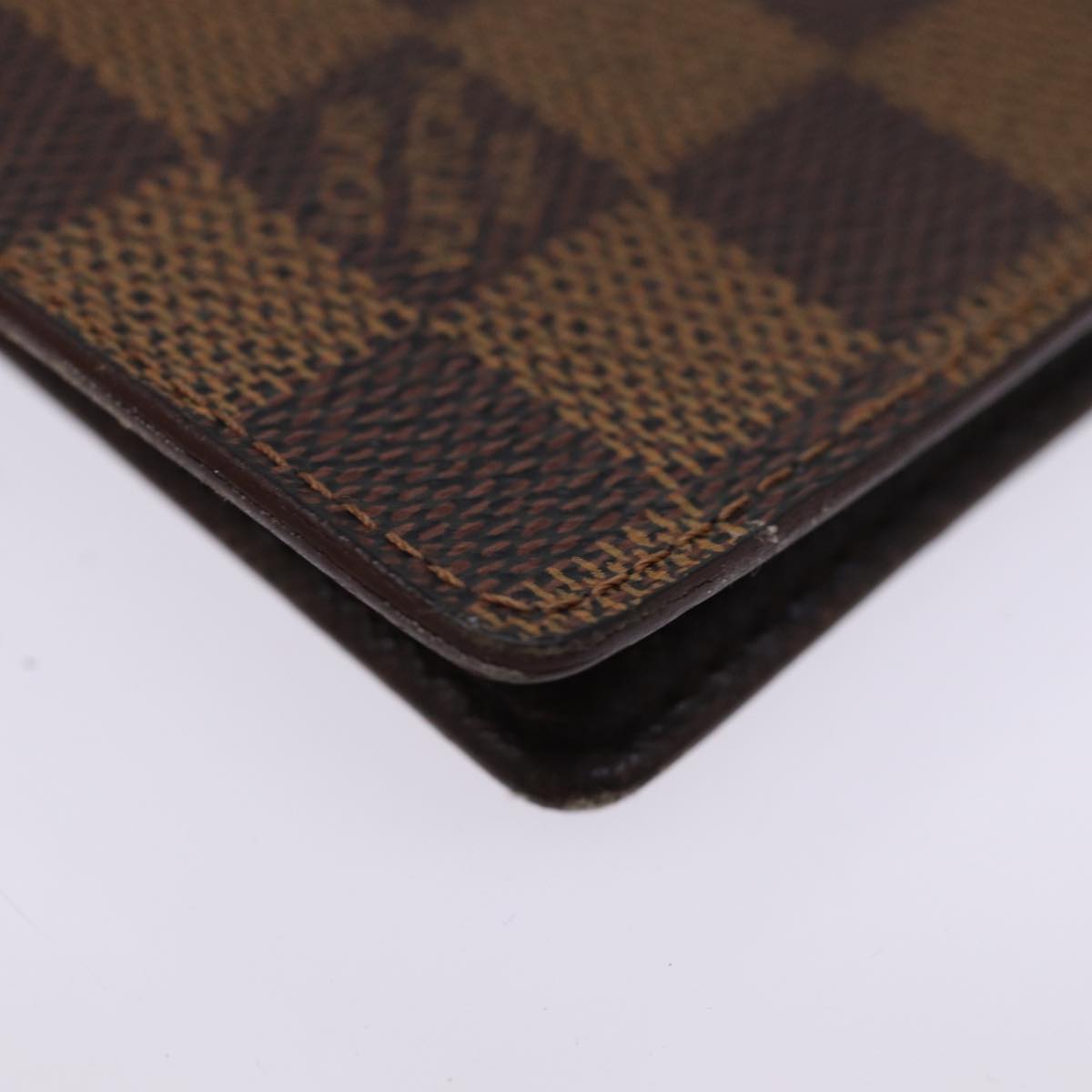 LOUIS VUITTON Damier Ebene Agenda PM Day Planner Cover R20700 LV Auth fm3479