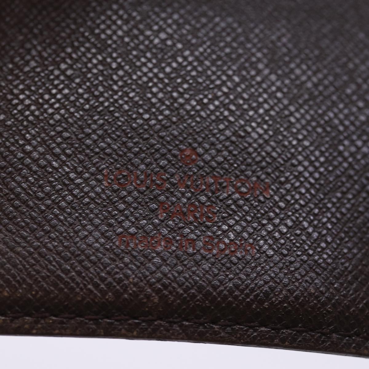 LOUIS VUITTON Damier Ebene Agenda PM Day Planner Cover R20700 LV Auth fm3479