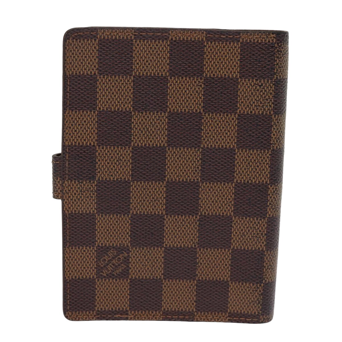 LOUIS VUITTON Damier Ebene Agenda PM Day Planner Cover R20700 LV Auth fm3479 - 0