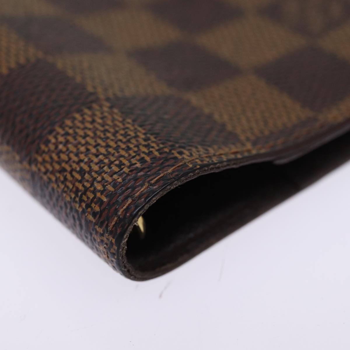 LOUIS VUITTON Damier Ebene Agenda PM Day Planner Cover R20700 LV Auth fm3479