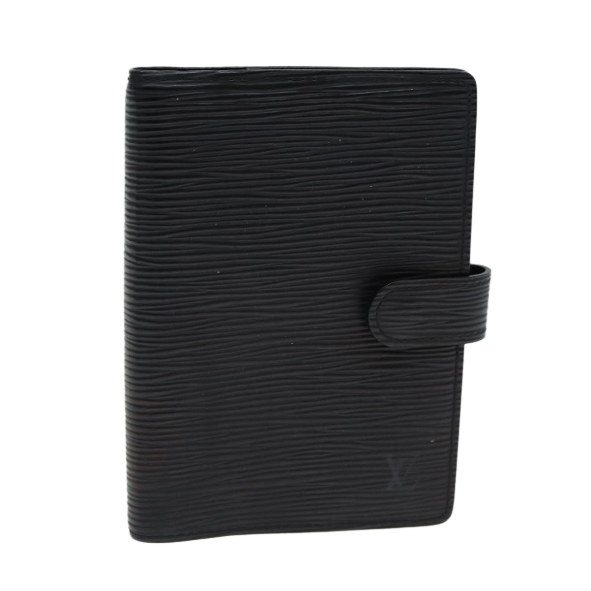 LOUIS VUITTON Epi Agenda PM Day Planner Cover Black R20052 LV Auth fm3483