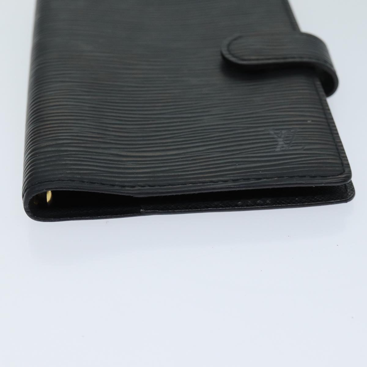 LOUIS VUITTON Epi Agenda PM Day Planner Cover Black R20052 LV Auth fm3483