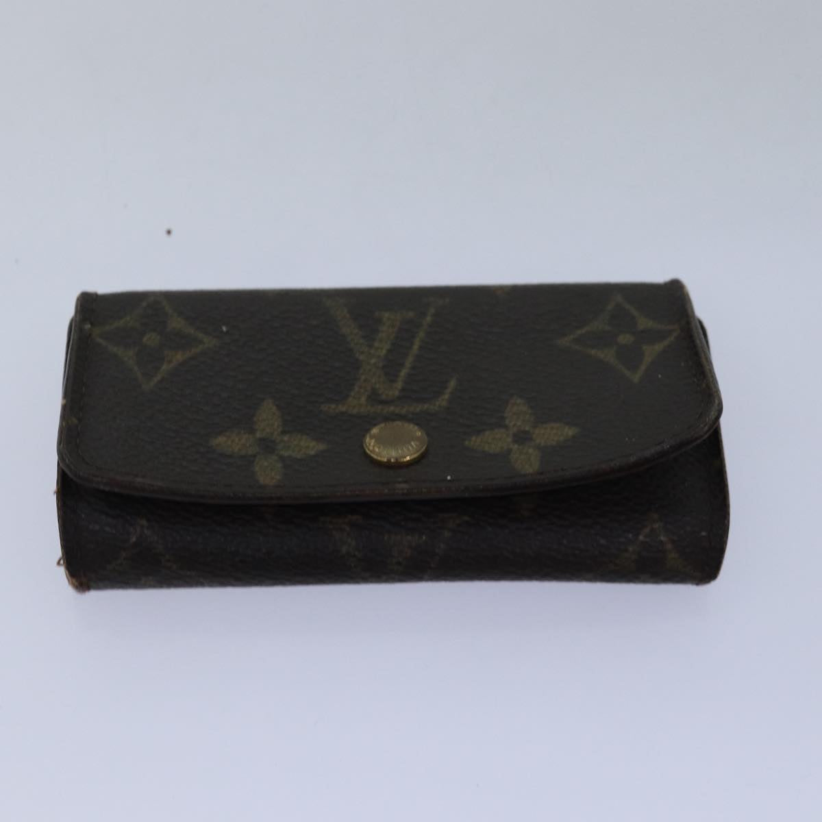 LOUIS VUITTON Monogram Key Case 8Set LV Auth fm3487